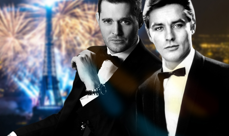 Michael Bublé Alain Delon voeux 2016