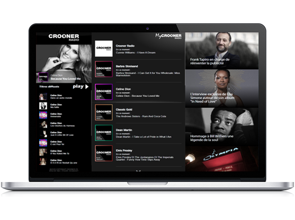 INTERNETSTREAMING-CROONER-RADIO-ILLUSTRATION Crooner Radio sur ordinateur