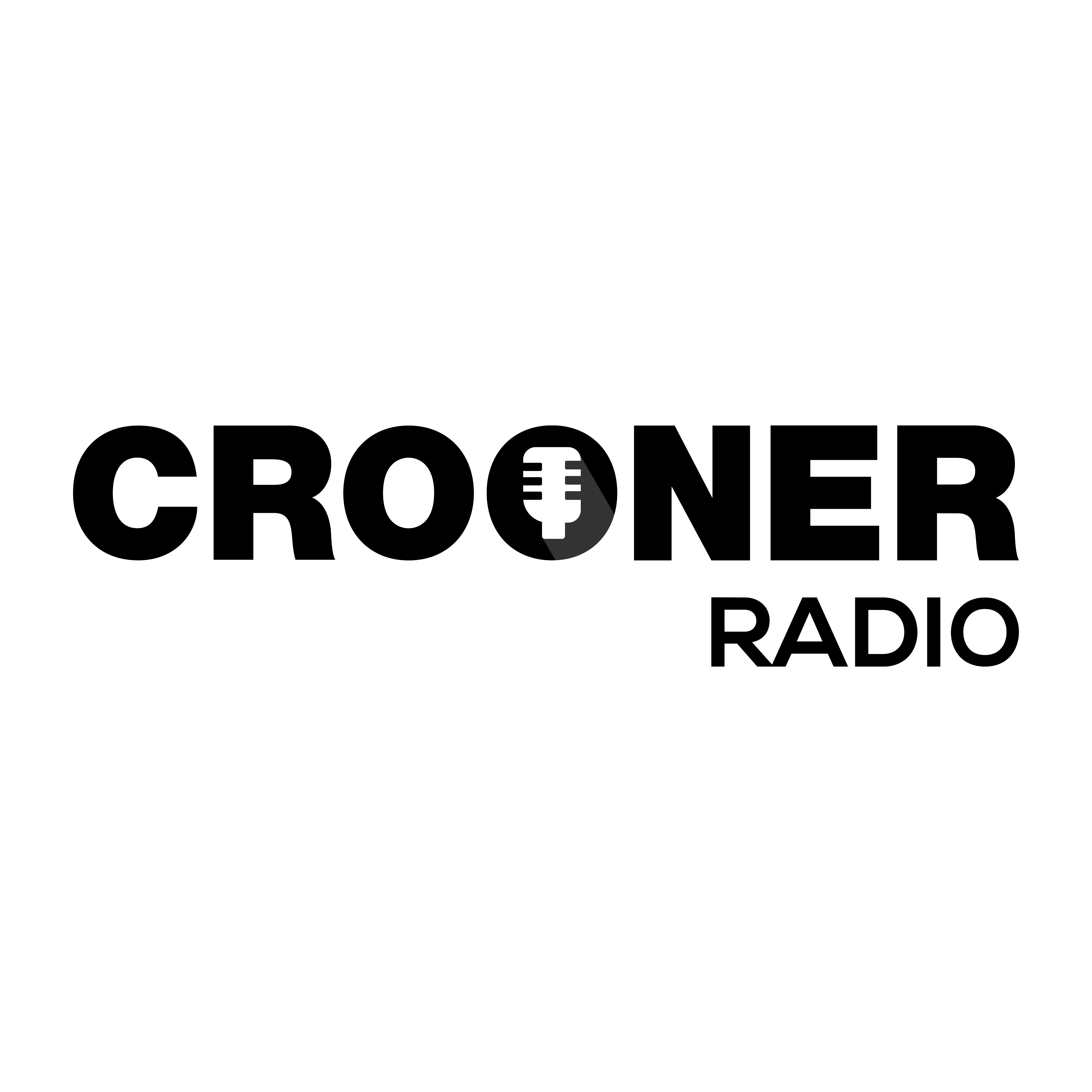 LOGO CROONER RADIO (BLANC)